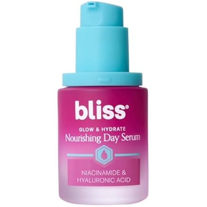BLISS GLOW & HYDRATE DAY SERUM, REPLENISHING & HYDRATING FACE SERUM WITH NIACINAMIDE, HYALURONIC ACID & VITAMIN E, VEGAN & CRUELTY-FREE, 30ML - Image 1